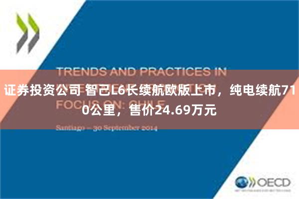 证券投资公司 智己L6长续航欧版上市，纯电续航710公里，售价24.69万元