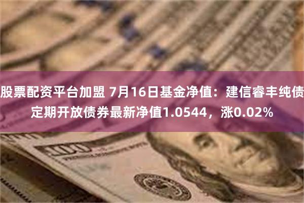 股票配资平台加盟 7月16日基金净值：建信睿丰纯债定期开放债券最新净值1.0544，涨0.02%