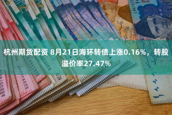 杭州期货配资 8月21日海环转债上涨0.16%，转股溢价率27.47%